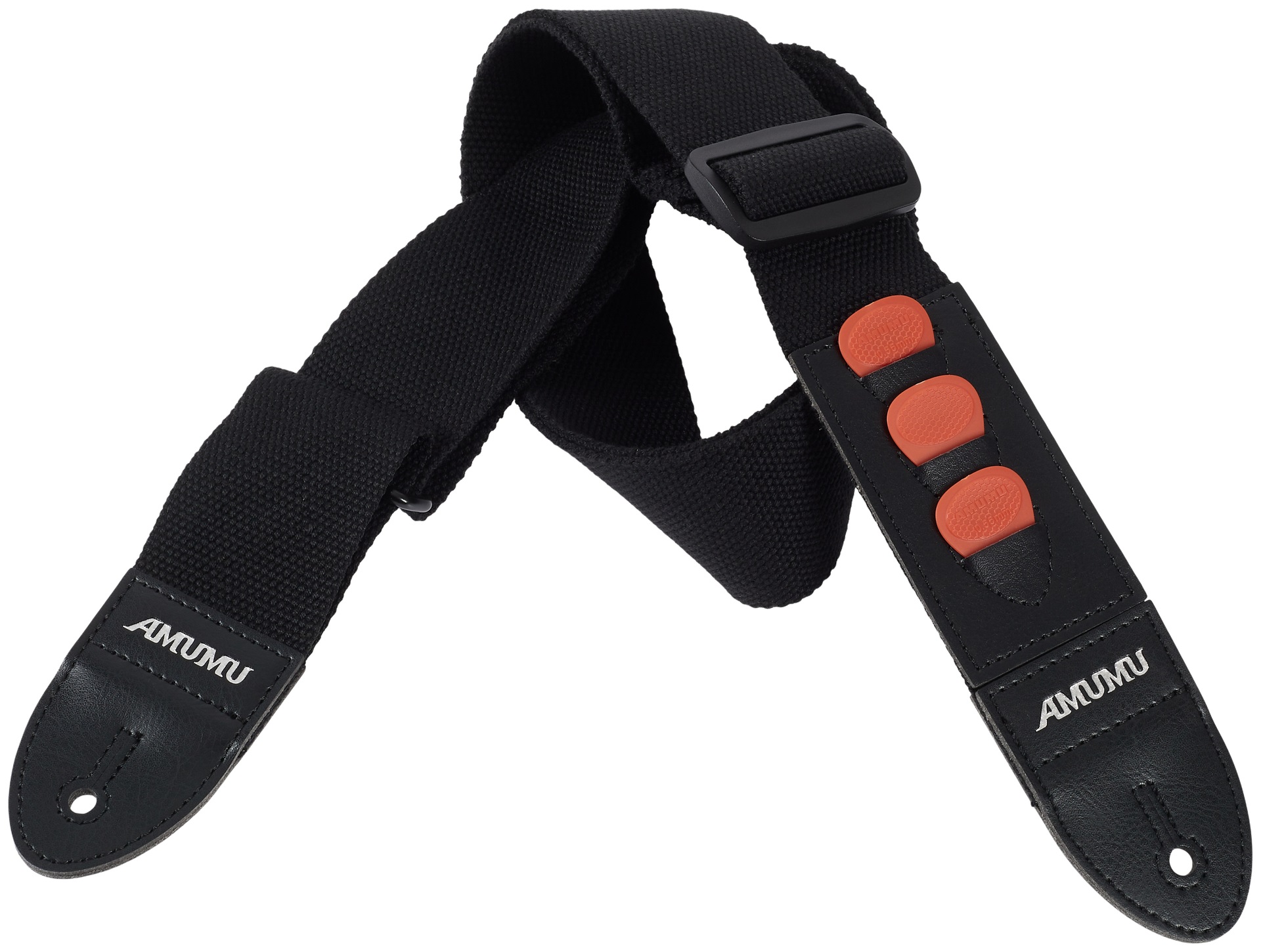 Amumu Soft Cotton Pickholder Strap Black (obrázek 3)