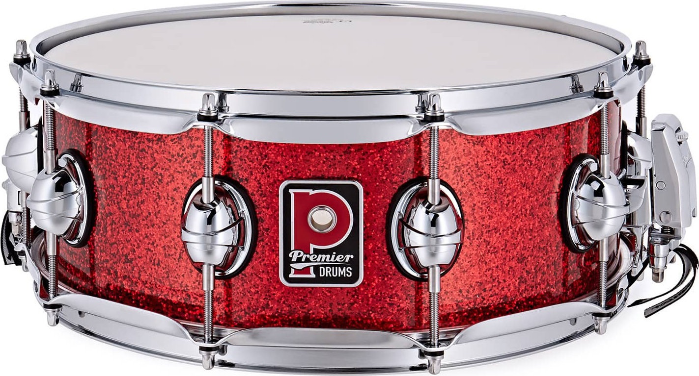 Levně Premier 14" x 5,5" Genista Classic Snare Drum Red Sparkle