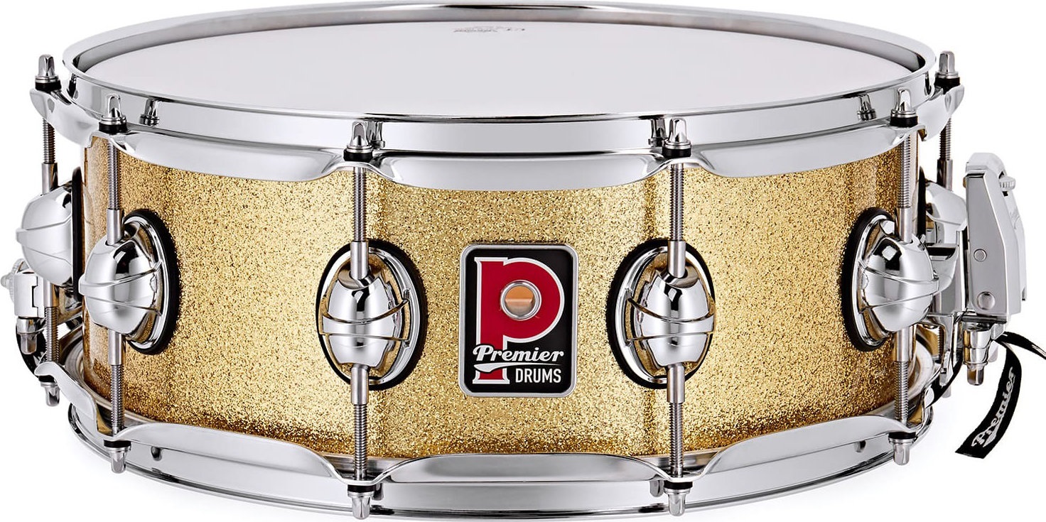 Levně Premier 14" x 5,5" Genista Classic Snare Drum Vintage Gold Sparkle