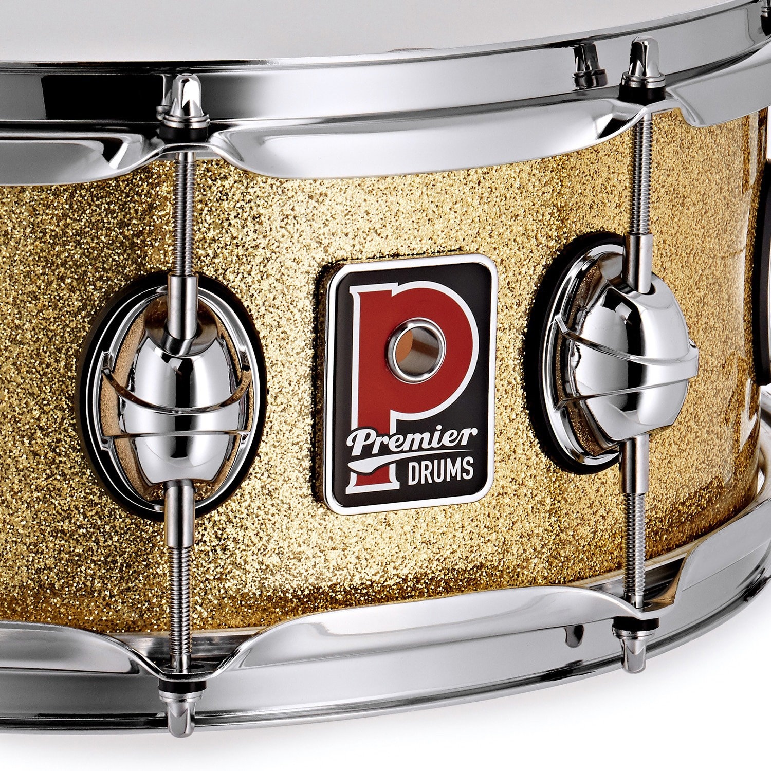 Premier 14" x 5,5" Genista Classic Snare Drum Vintage Gold Sparkle (obrázek 5)