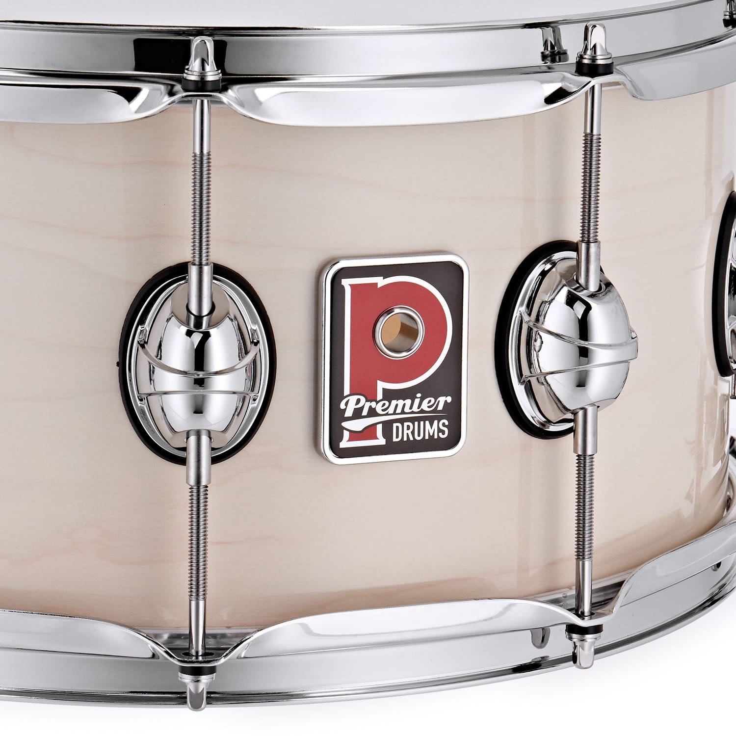 Premier 14" x 7" Genista Classic Snare Drum Ermine (obrázek 5)