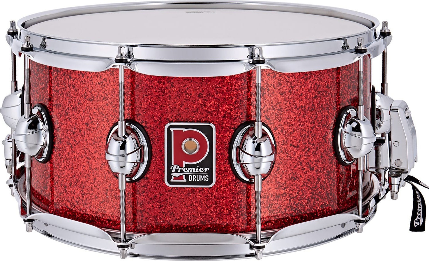 Levně Premier 14" x 7" Genista Classic Snare Drum Red Sparkle