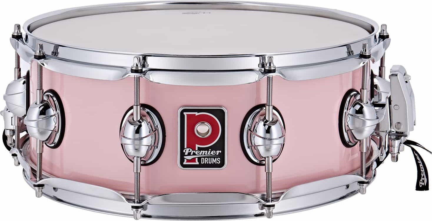 Levně Premier 14" x 5,5" Genista Maple Snare Drum Pink