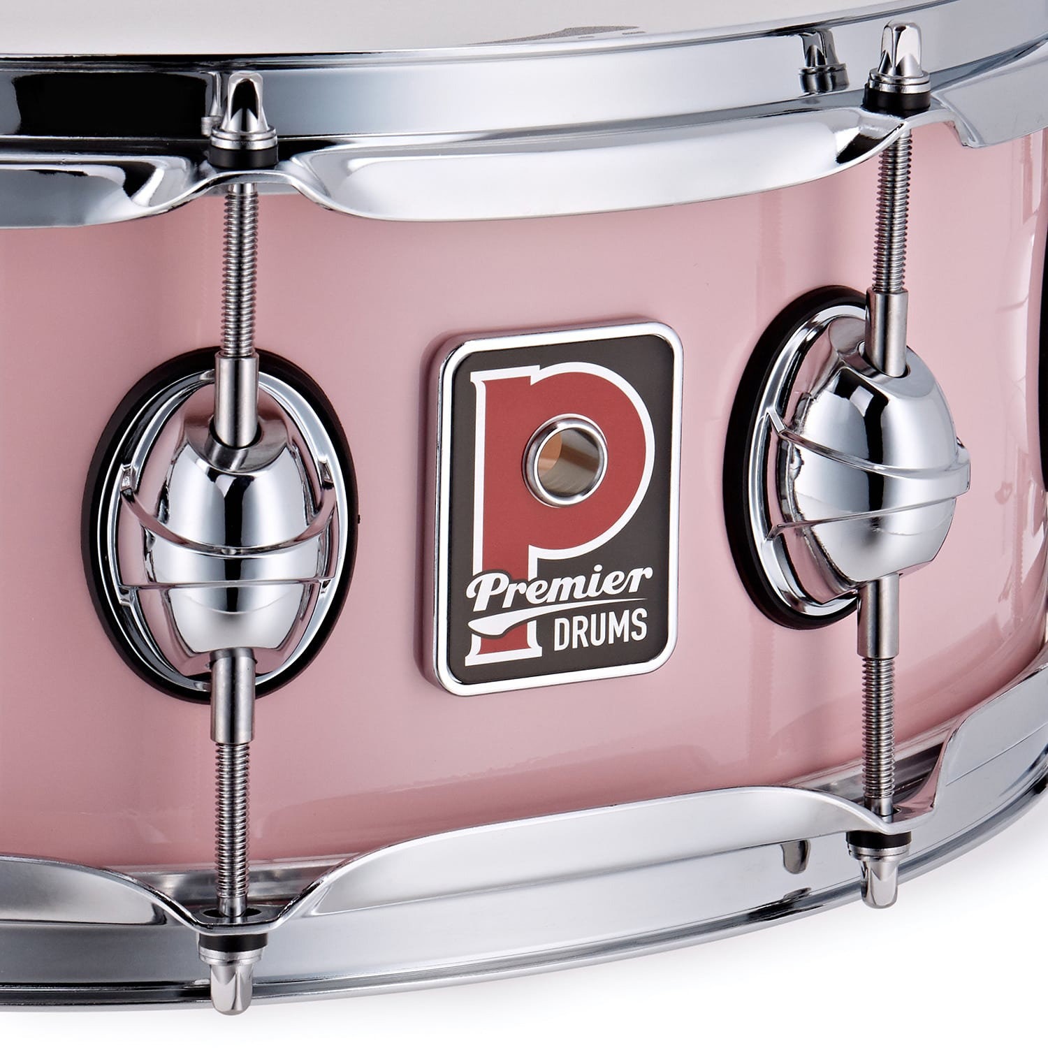 Premier 14" x 5,5" Genista Maple Snare Drum Pink (obrázek 6)