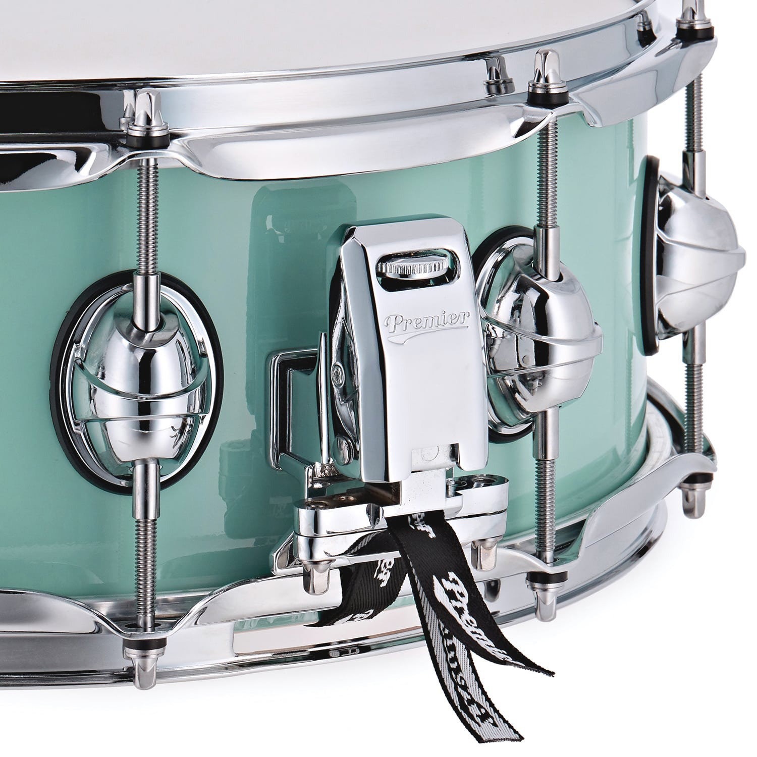 Premier 14" x 5,5" Genista Maple Snare Drum Pistachio (obrázek 5)