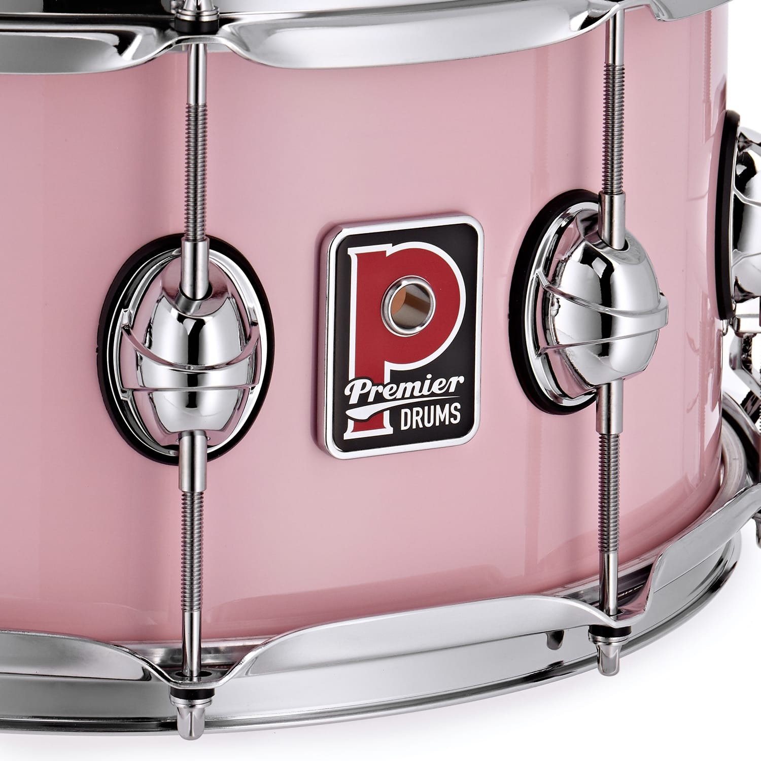 Premier 14" x 7" Genista Maple Snare Drum Pink (obrázek 5)