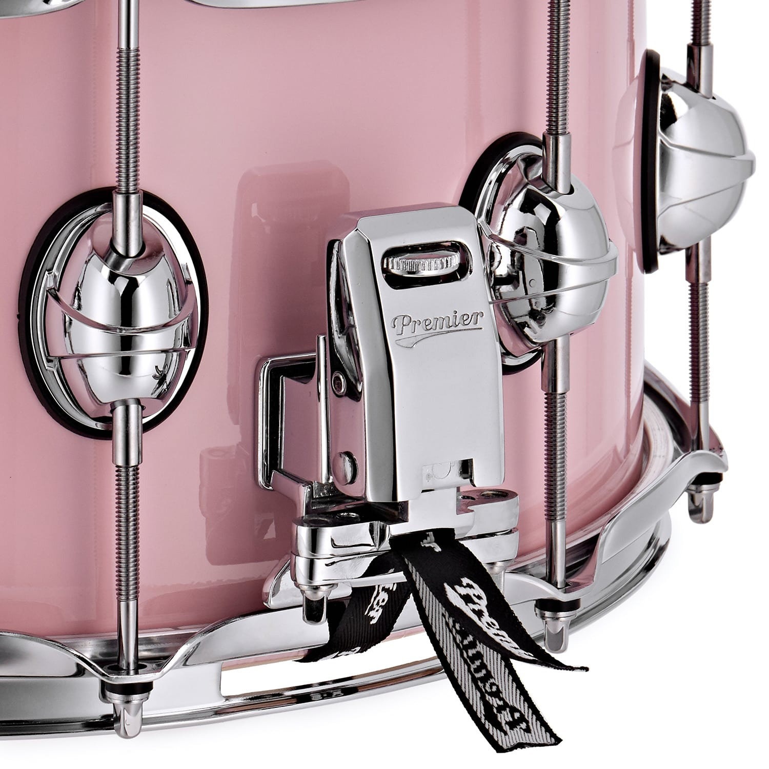Premier 14" x 7" Genista Maple Snare Drum Pink (obrázek 6)