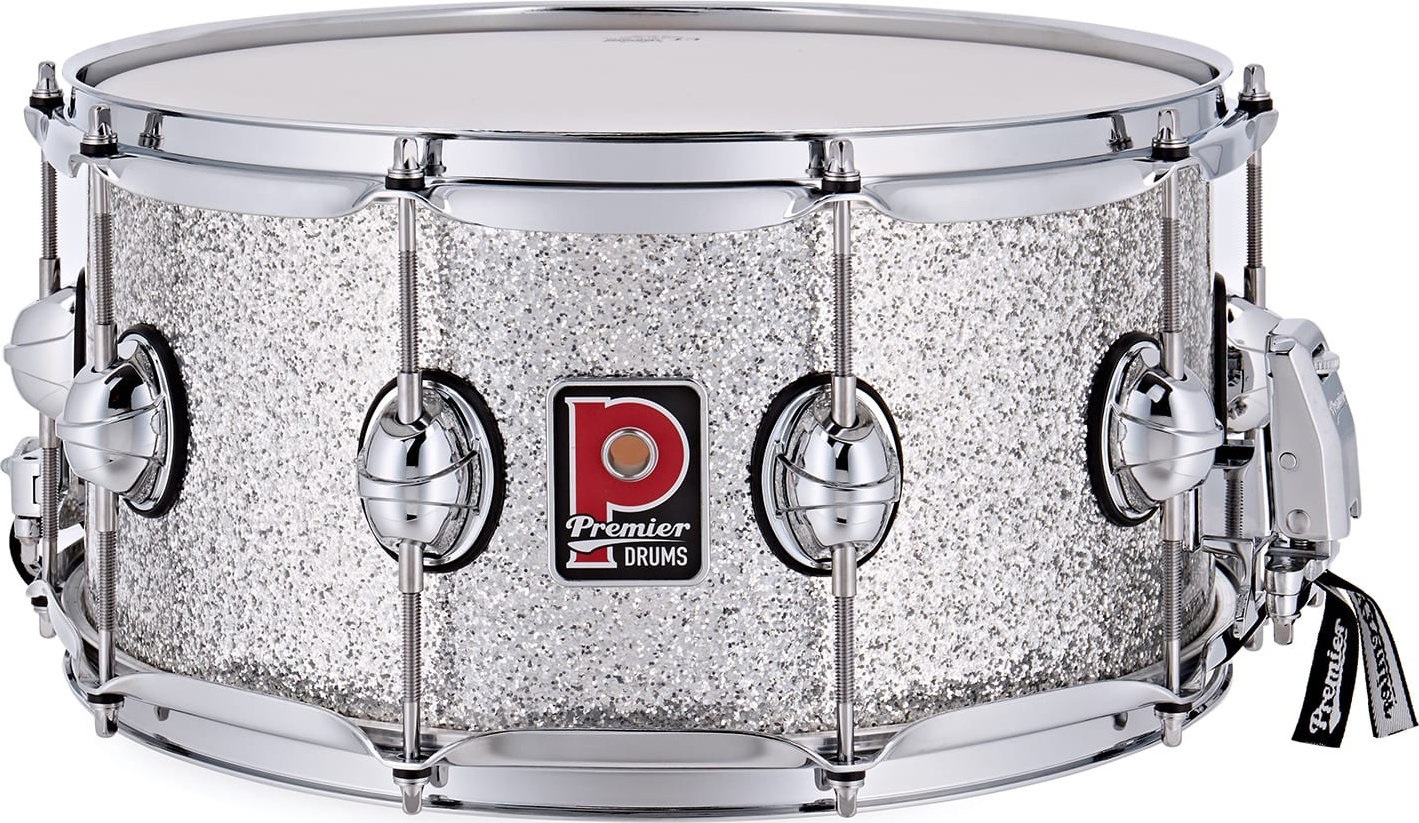 Levně Premier 14" x 7" Genista Maple Snare Drum Silver Sparkle