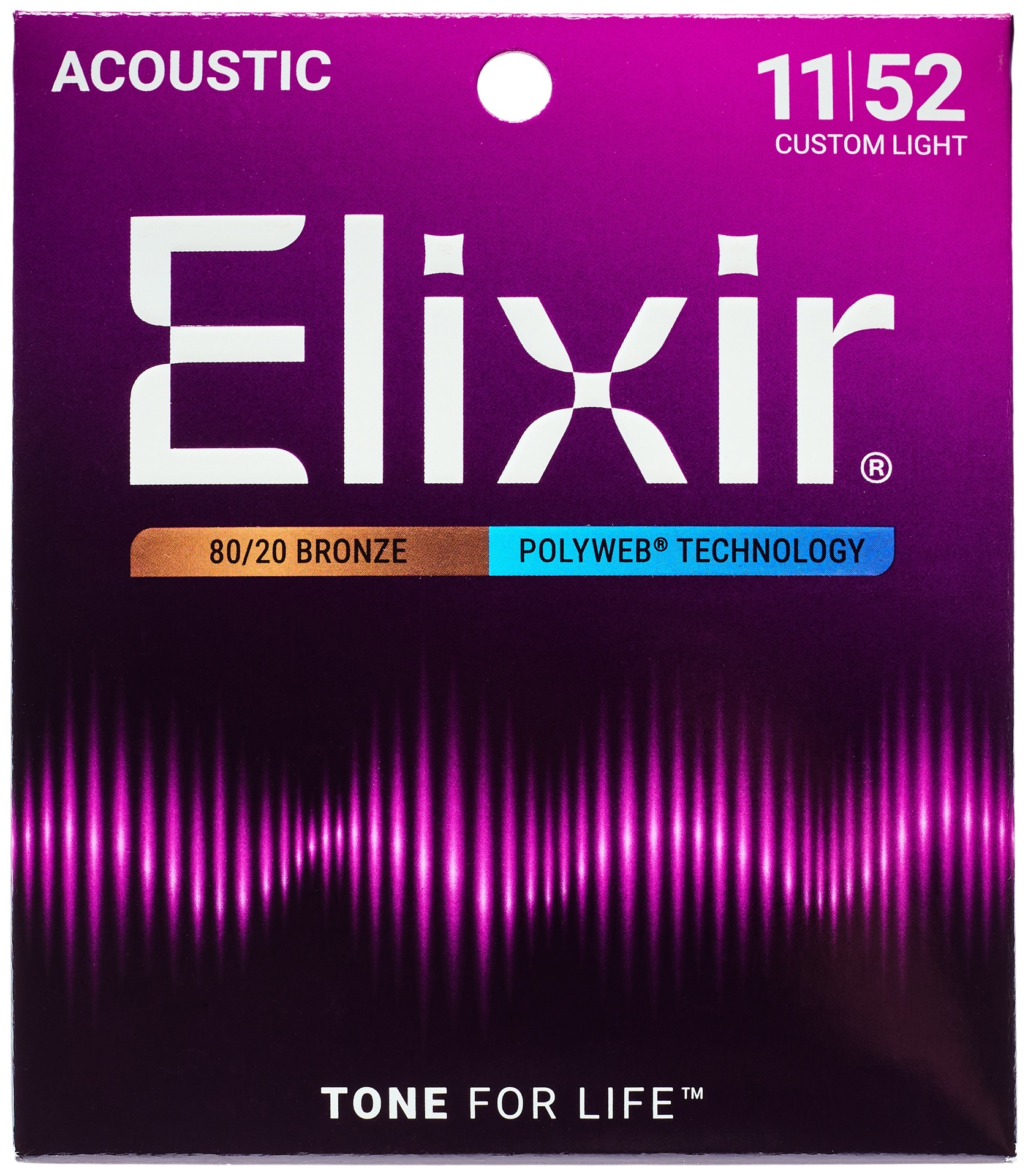 Elixir Polyweb 80/20 Bronze Custom Light