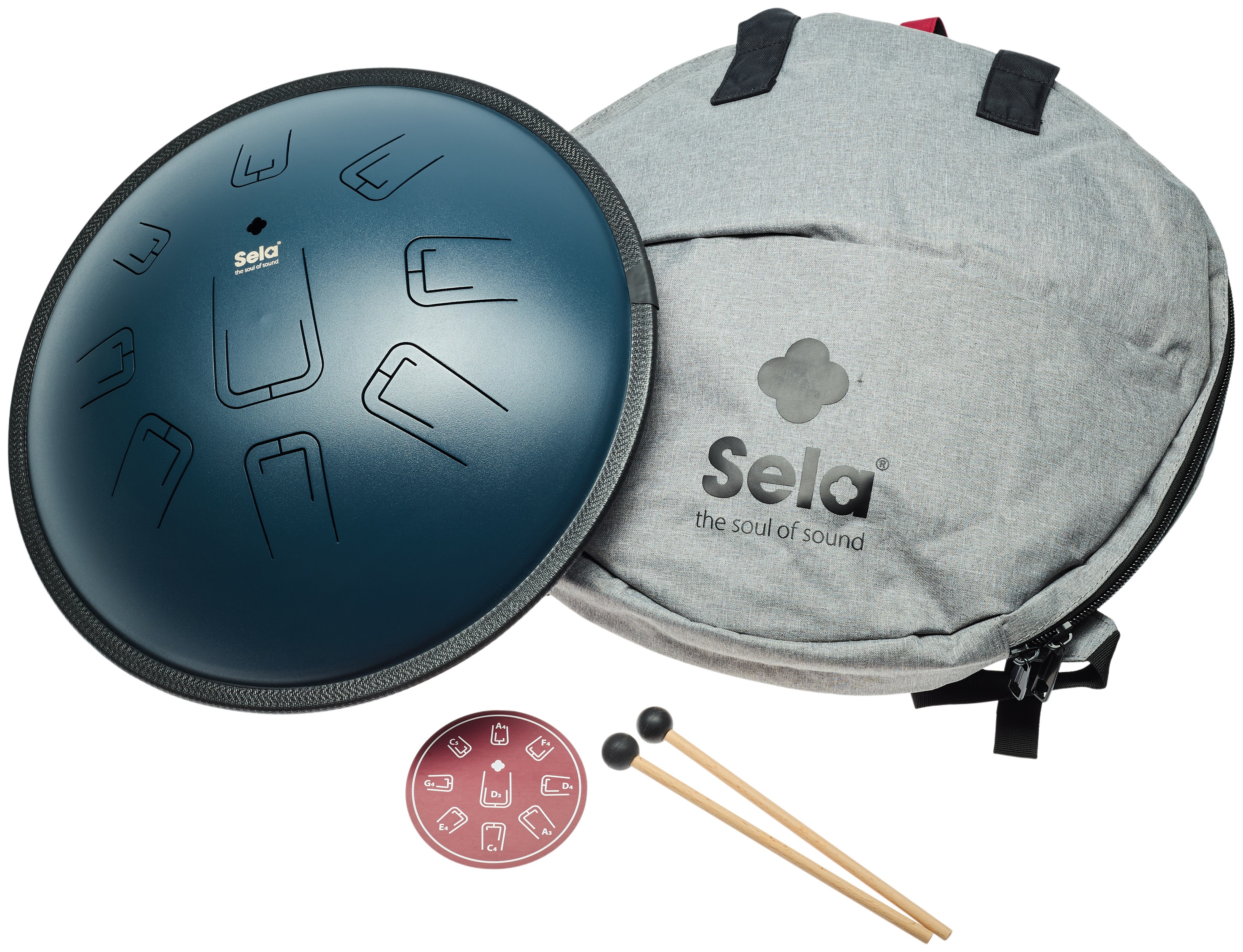 Sela 14" Melody Tongue Drum D Amara Navy Blue (obrázek 7)