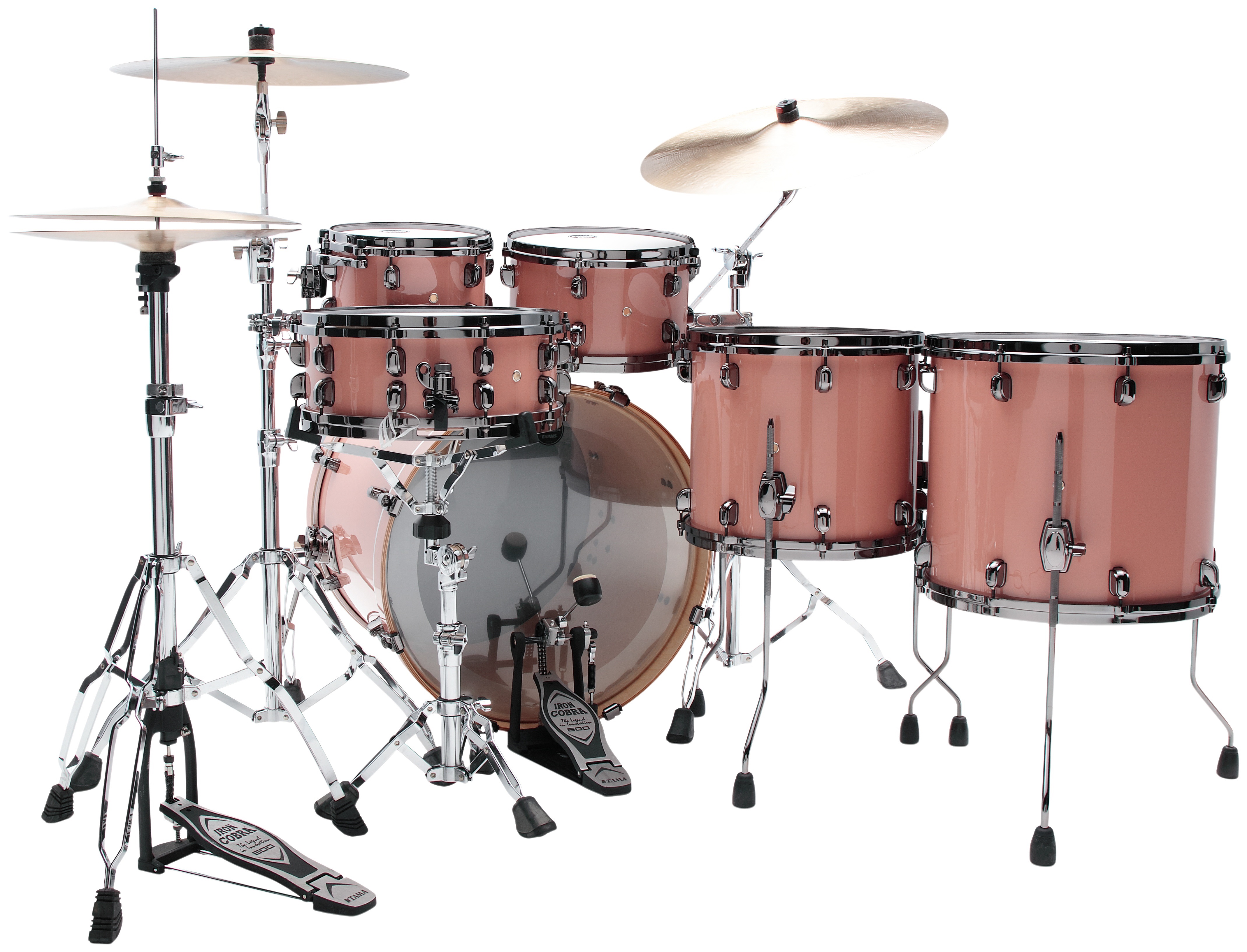 Tama Starclassic Performer 5pcs - Dusty Rose/Black Nickel HW Rock Set (obrázek 3)
