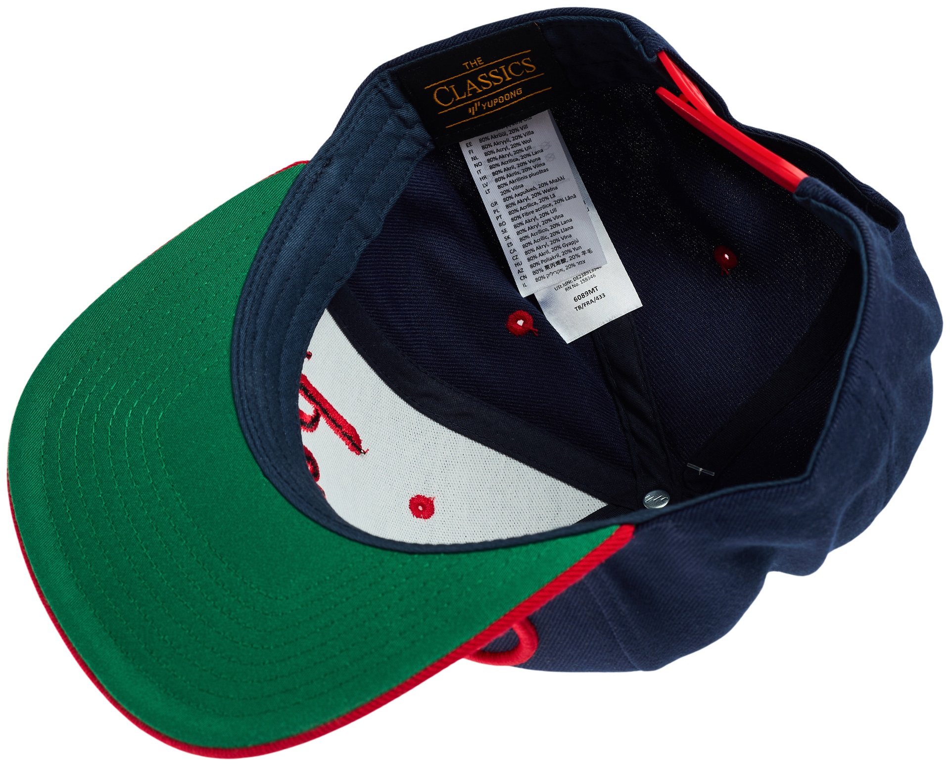 Blond Classic Snapback Navy & Red (obrázek 4)