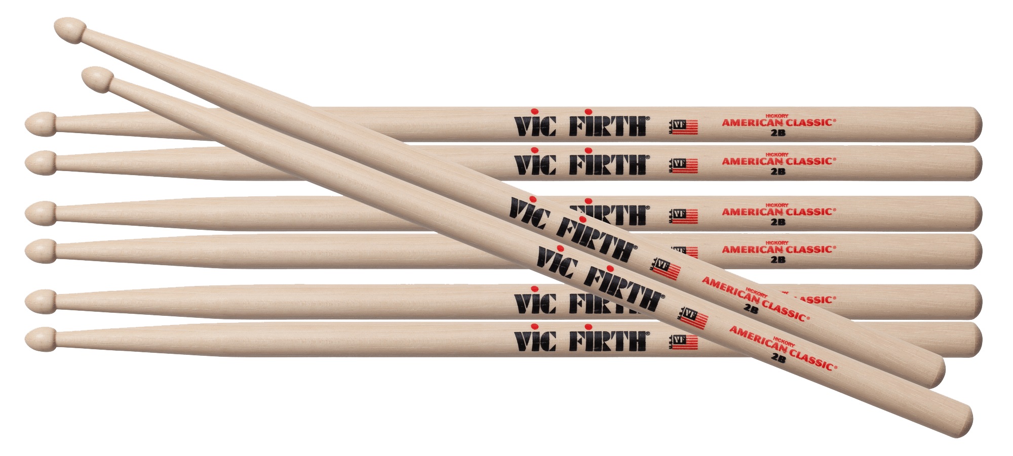 Levně Vic Firth 2B 4 Pack