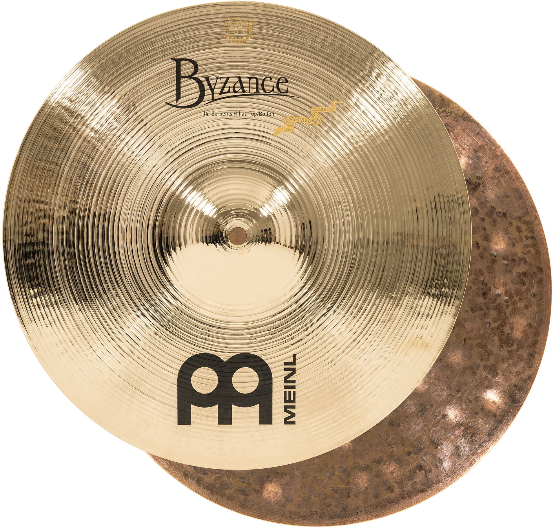 Meinl 14" Byzance Brilliant Serpents Hi-hat