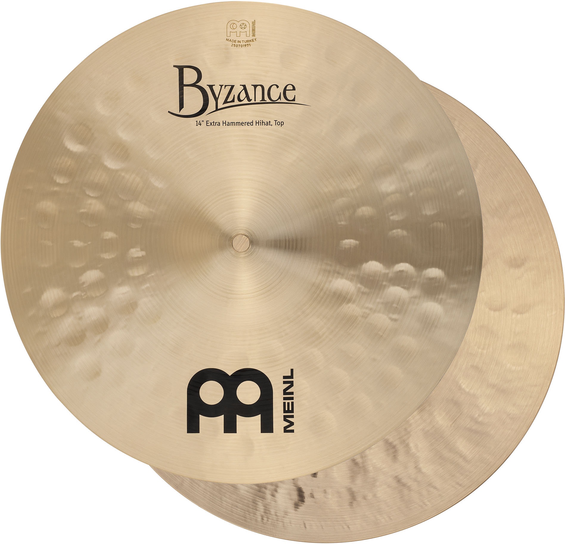 Levně Meinl 14" Byzance Traditional Extra Hammered Hi-hat