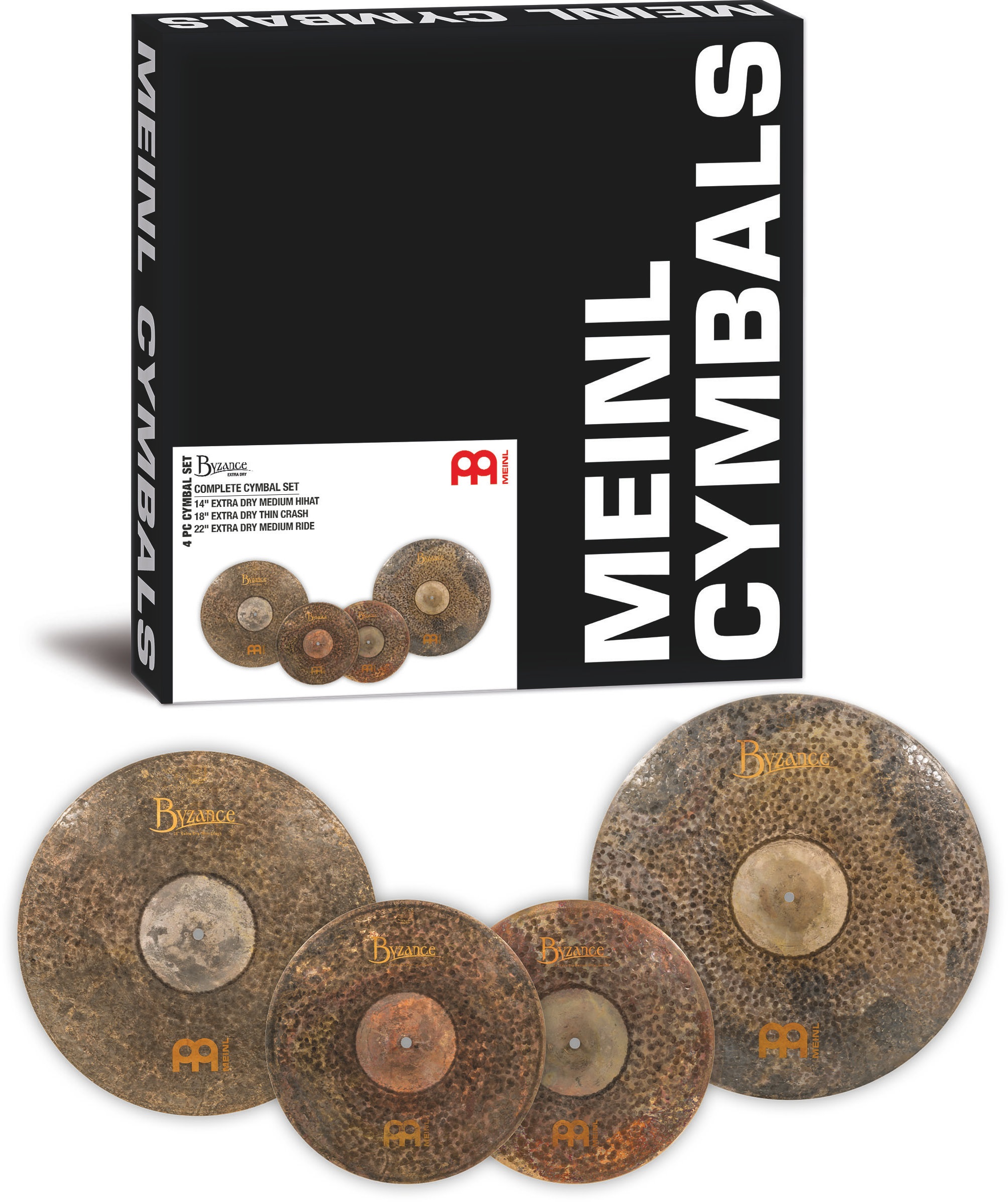 Meinl Byzance 3pcs Extra Dry Complete Cymbal Set (obrázek 5)