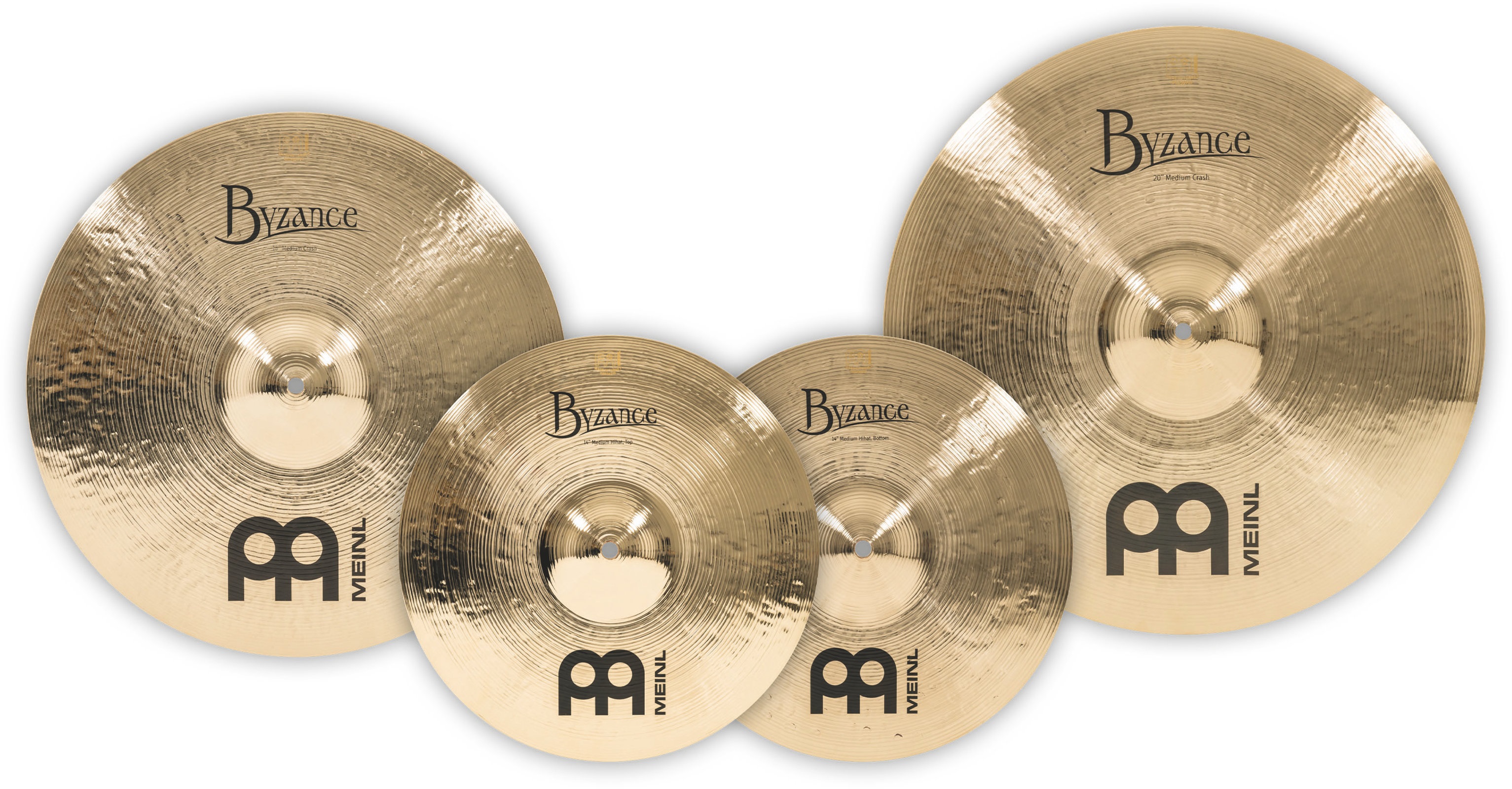 Meinl Byzance 3pcs Brilliant Cymbal Set