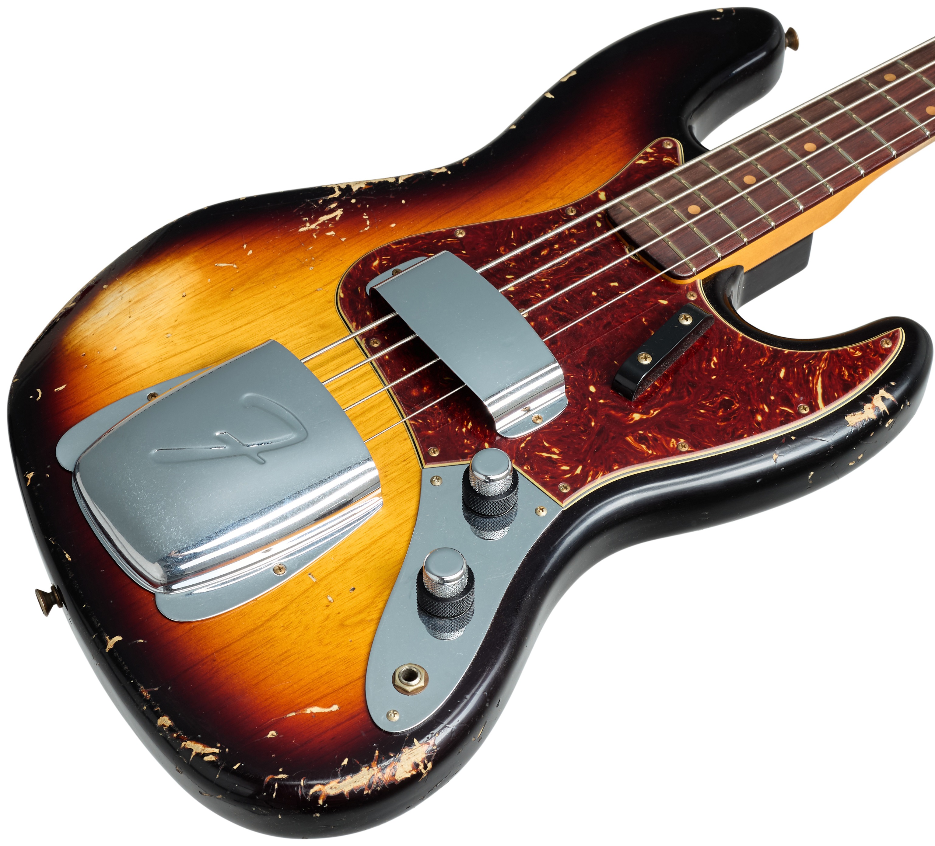 Fender Custom Shop 61 Jazz Bass Heavy Relic 3-Color Sunburst (obrázek 3)