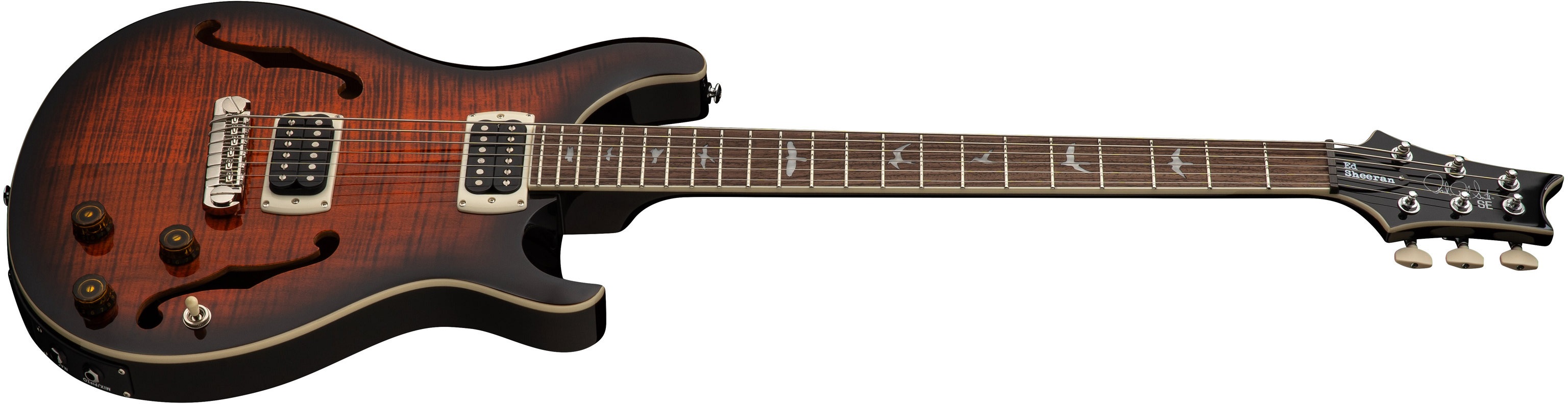 PRS SE Ed Sheeran Flat Back Hollowbody I Baritone Piezo Orange Tiger S (obrázek 3)