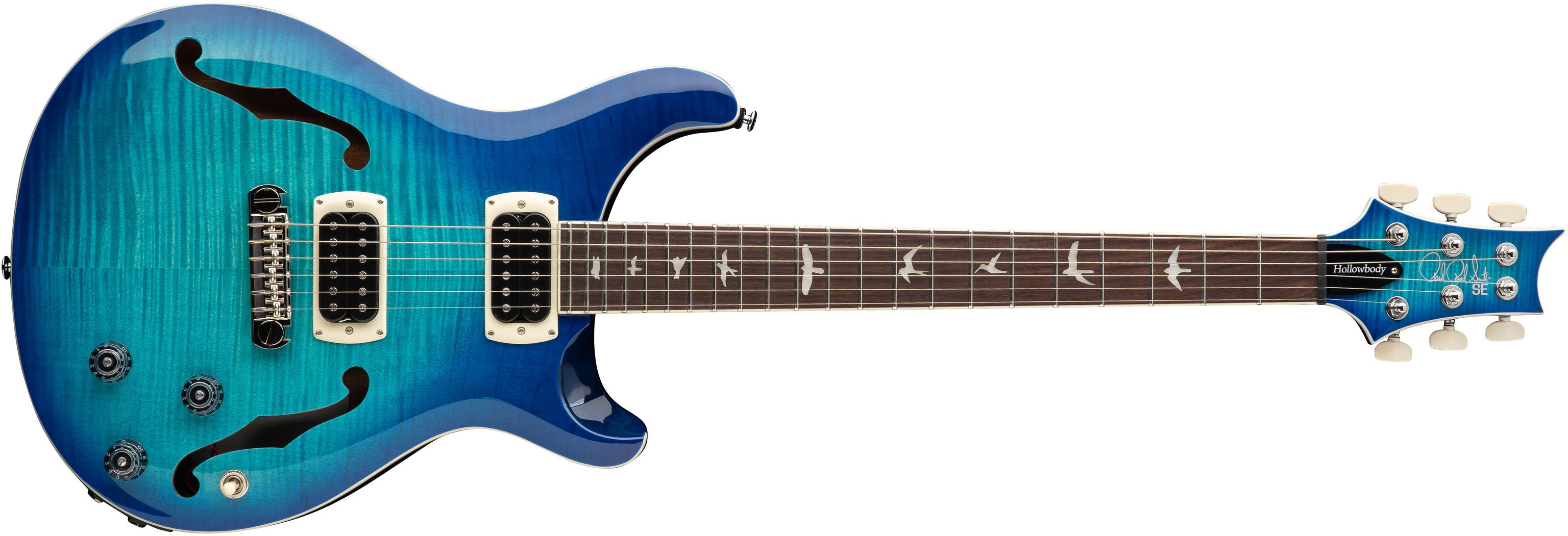 Levně PRS SE Flat Back Hollowbody I Piezo Lake Blue