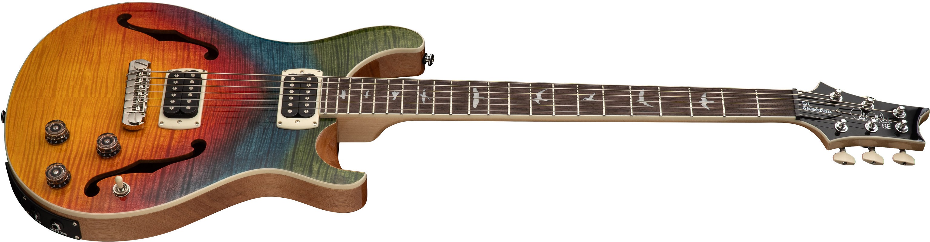 PRS SE Ed Sheeran Flat Back Hollowbody I Baritone Piezo Kaleidoscope (obrázek 3)