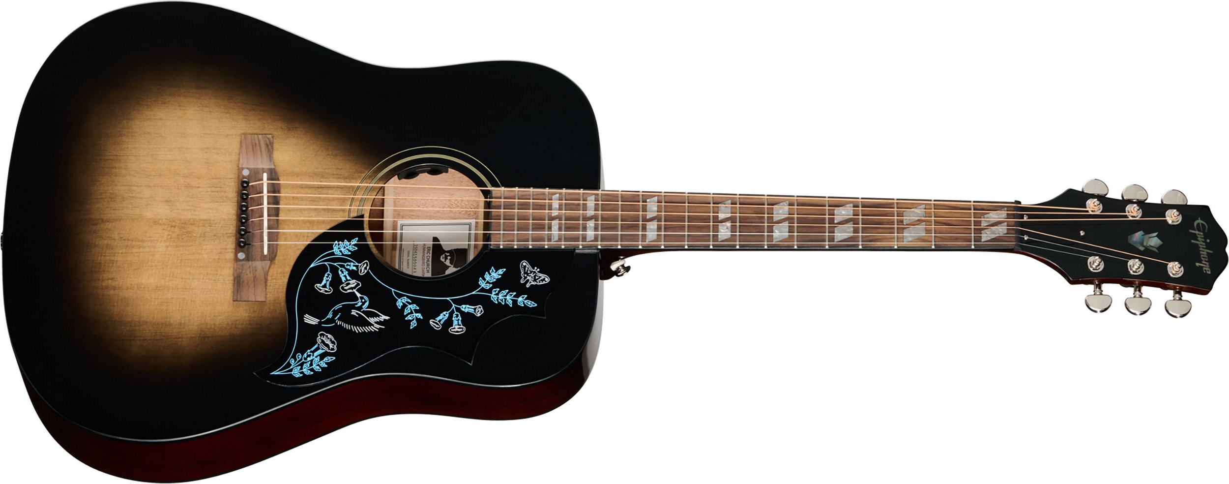 Epiphone Eric Church Hummingbird Dark Studio Cobra Burst