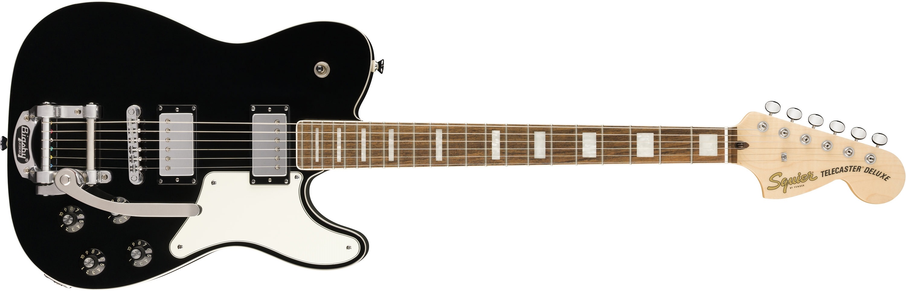 Fender Squier Paranormal Troublemaker Telecaster Deluxe Bigsby LRL BLK