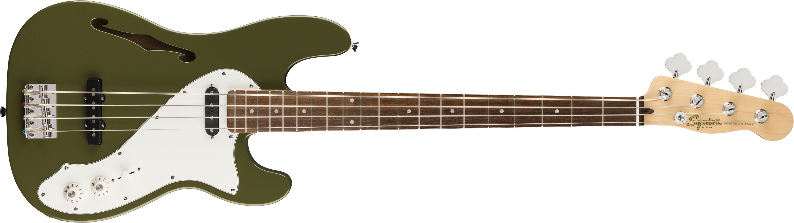 Fender Squier Paranormal Precision Bass Thinline SJ LRL OLV