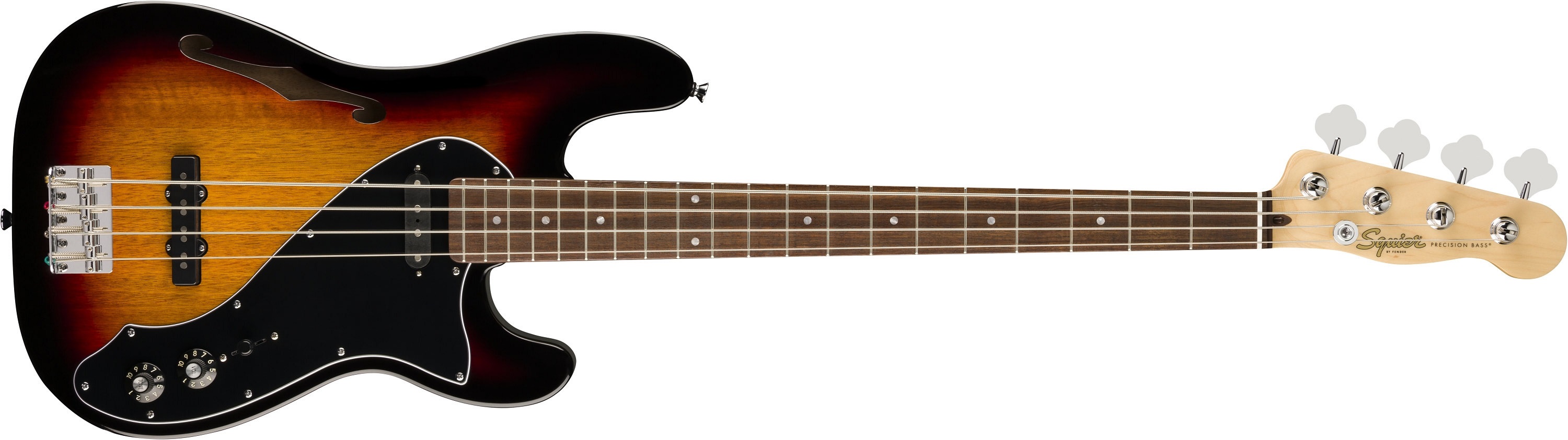 Levně Fender Squier Paranormal Precision Bass Thinline SJ LRL 3TS