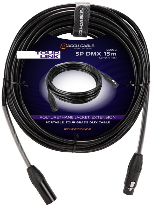 Levně Accu cable Tour Link 5P DMX 15m