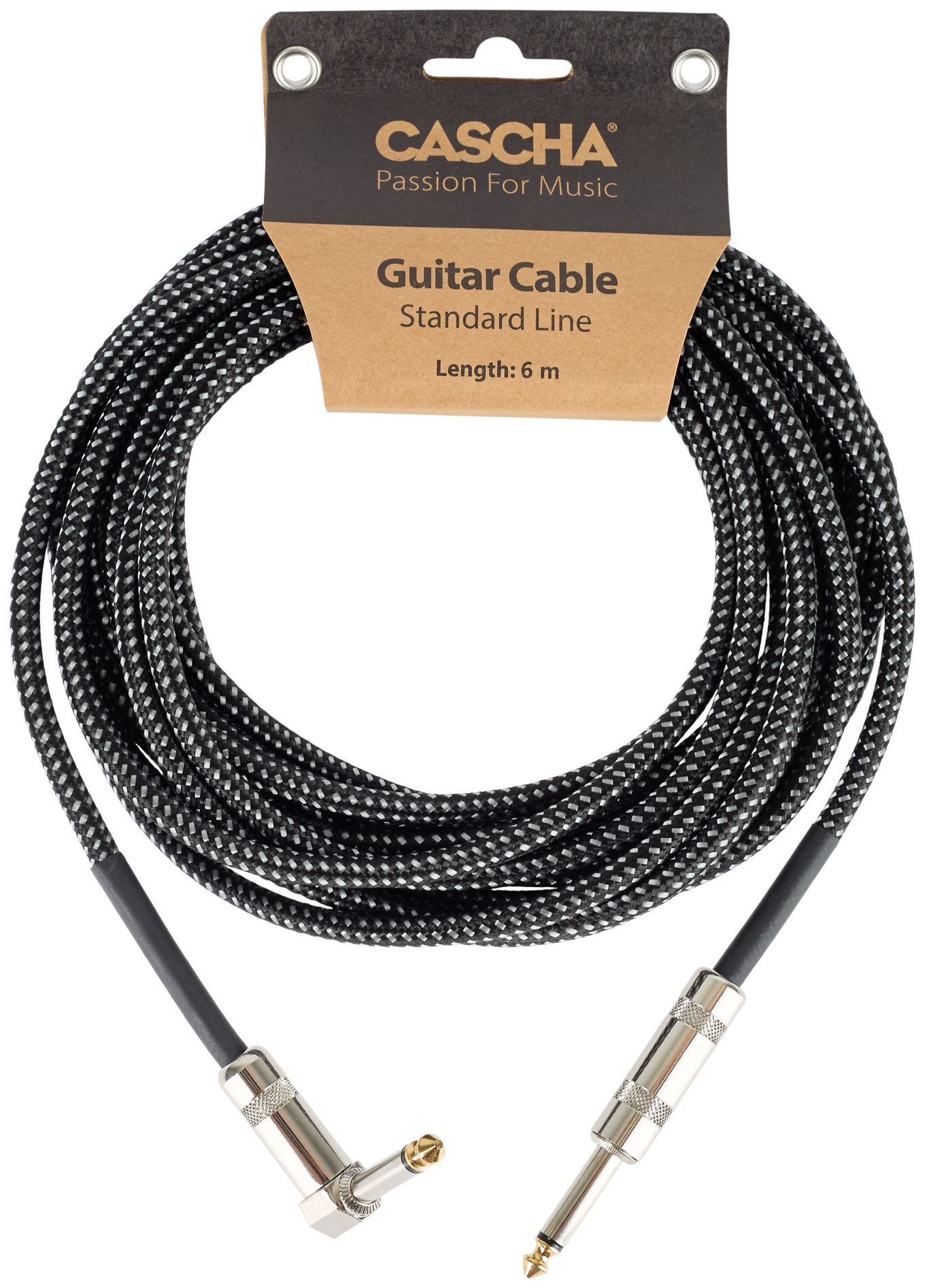 Cascha Guitar Cable 6 m Angled (rozbalené)