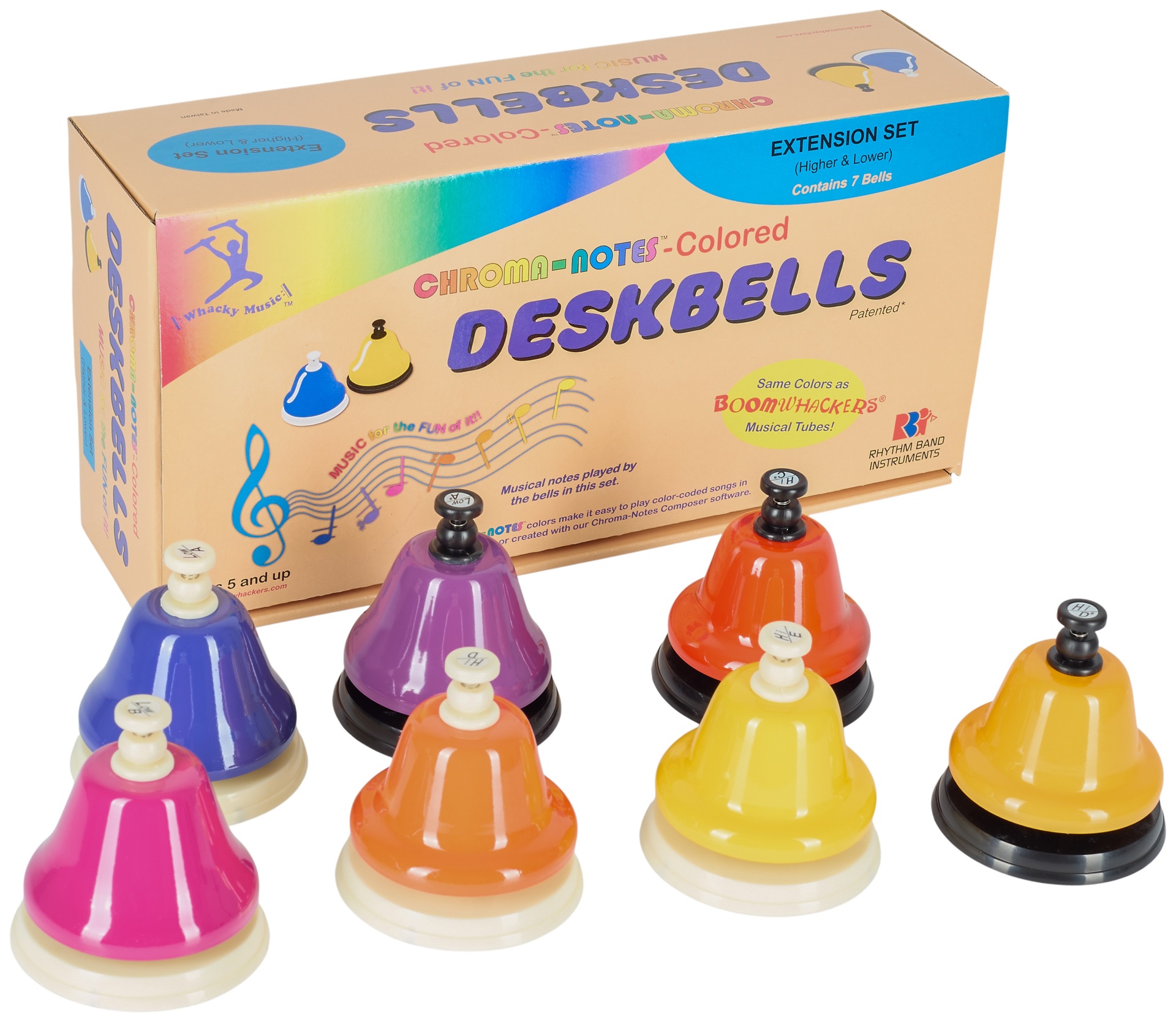 Boomwhackers Chroma Note Desk Bells Expanded (obrázek 4)