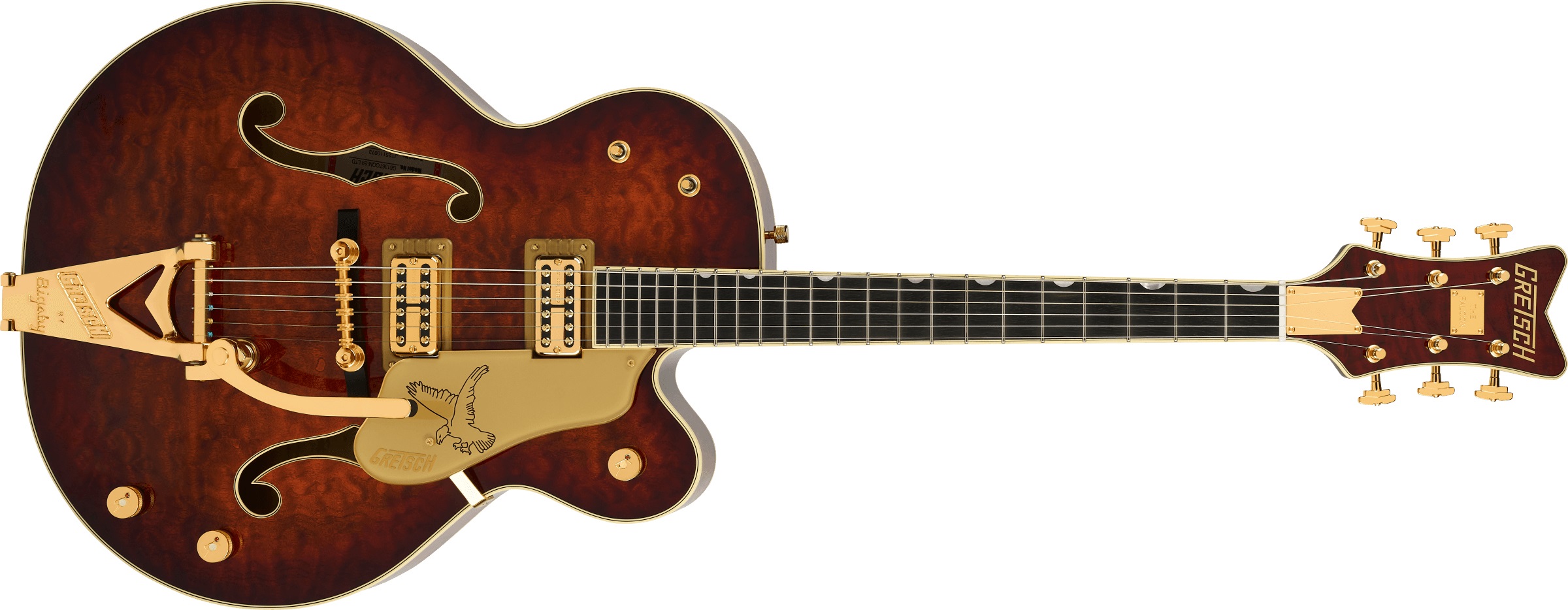 Gretsch G6136TGQM-59 LE Quilt Classic Falcon with Bigsby EB FRGLW