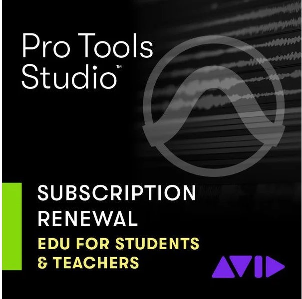 AVID Pro Tools Studio Annual Subscription Renewal for Students & Teach