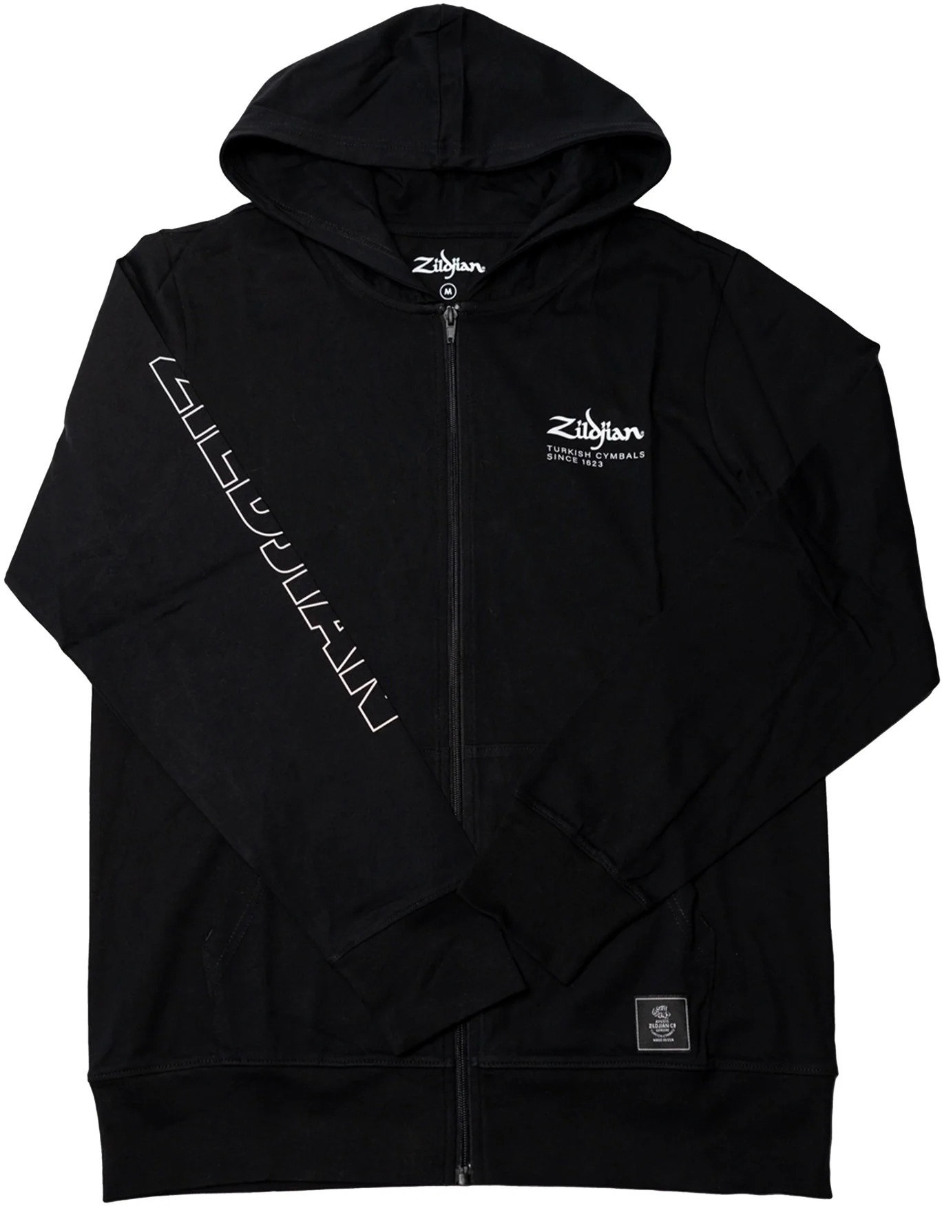Zildjian Lightweight Zip Hoodie, Black – 3X