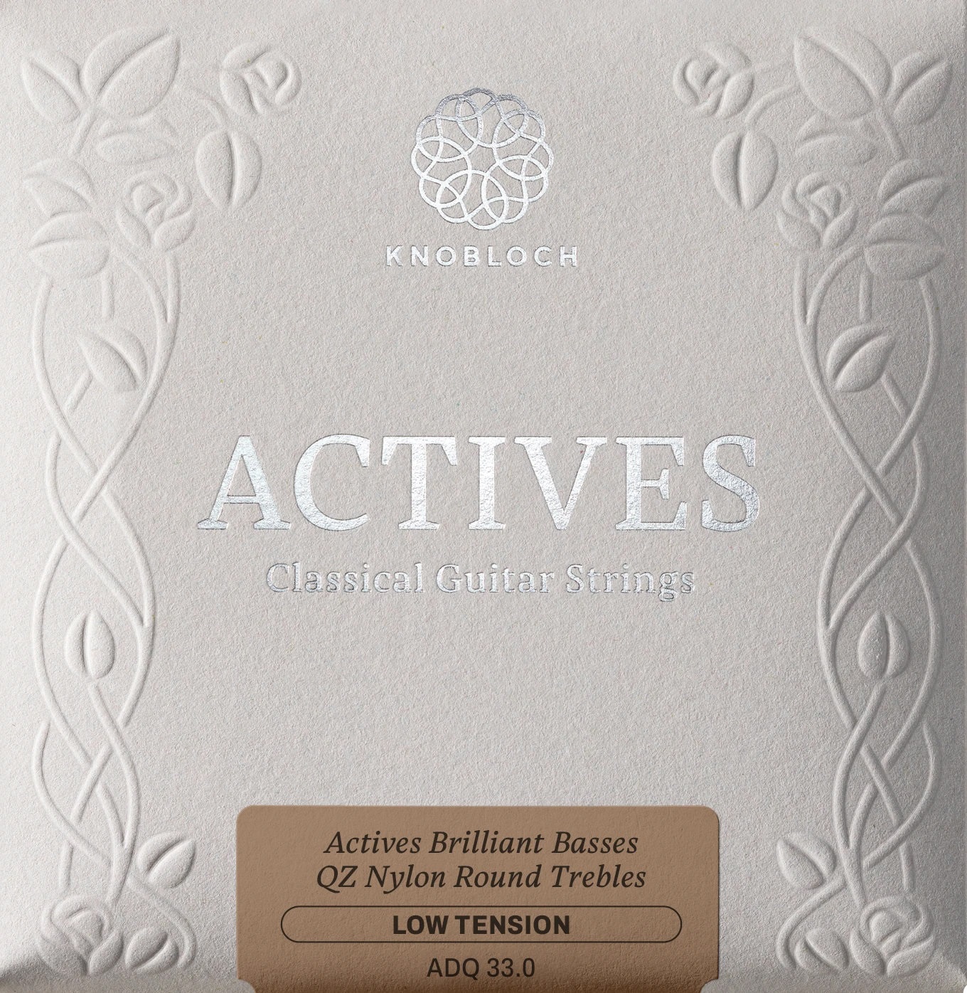 Knobloch ACTIVES Double Silver QZ Nylon Medium-Low Tension 33.0