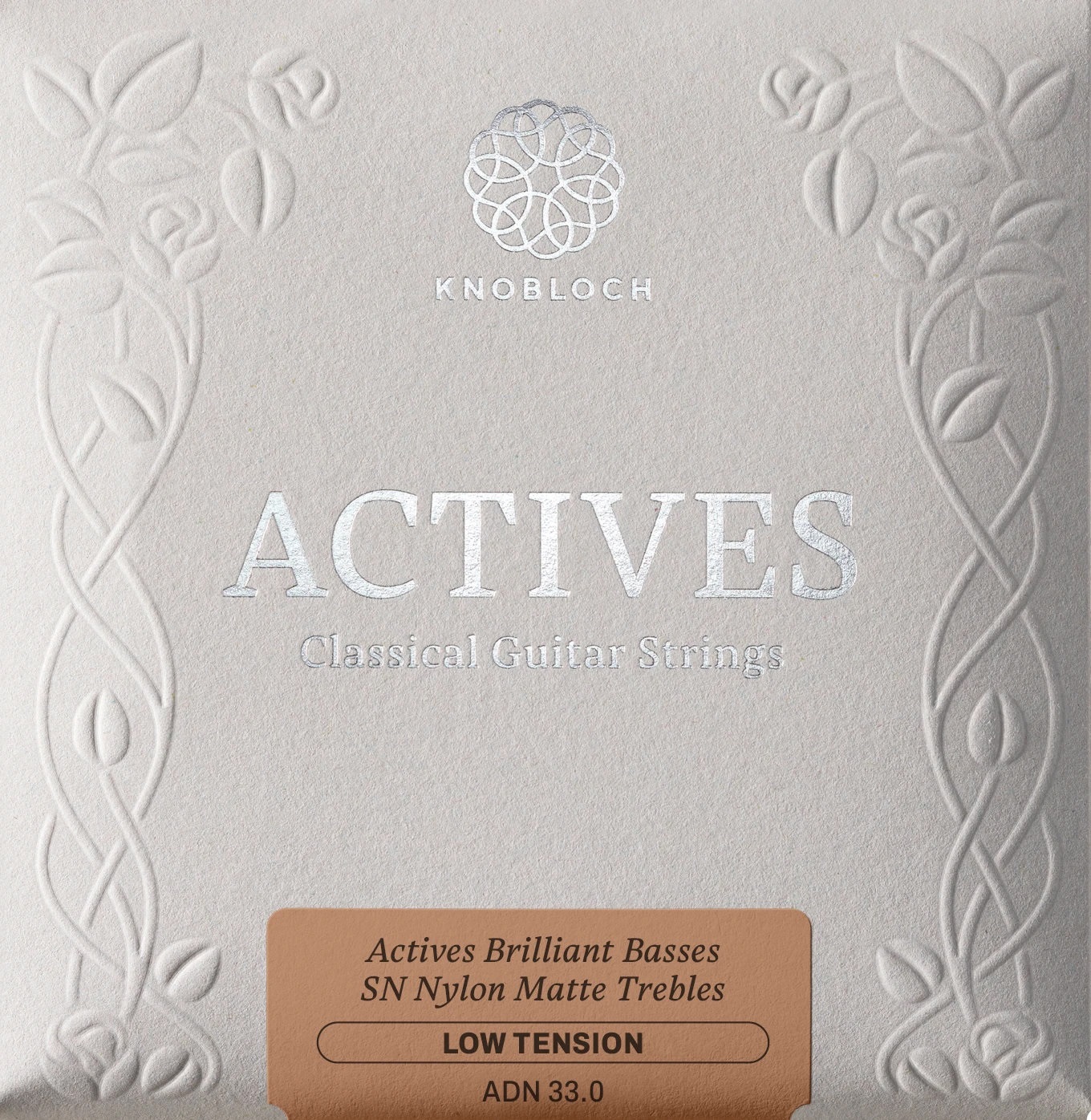 Levně Knobloch ACTIVES Double Silver SN Nylon Medium Tension 33.5