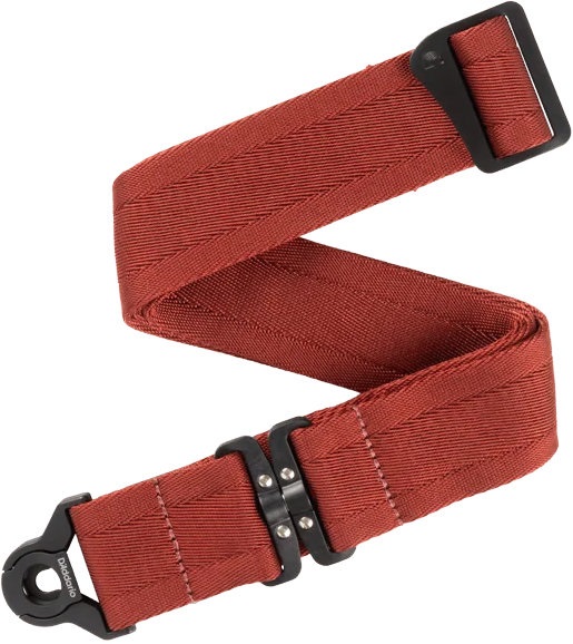 Levně D'Addario Auto Lock Swivel Strap Blood Red