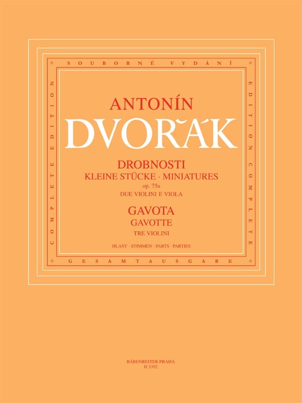 KN Drobnosti op. 75A / Gavota pro troje housle B 164