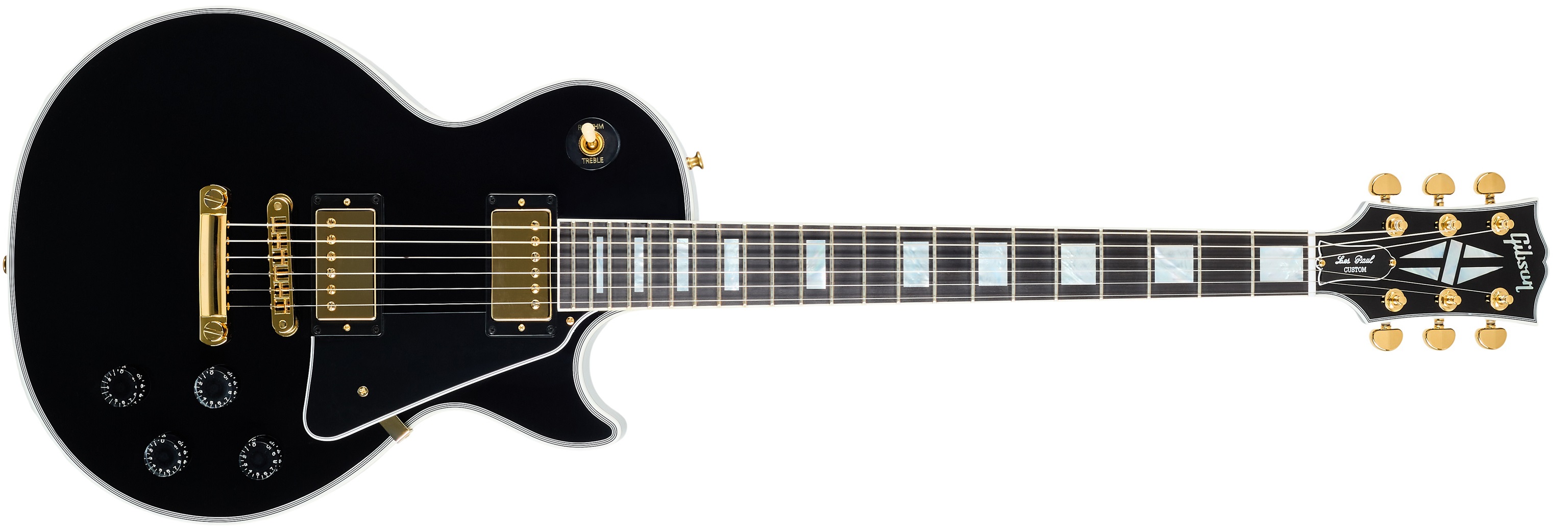 Gibson Custom Les Paul Custom Long Scale Ebony #CS601086