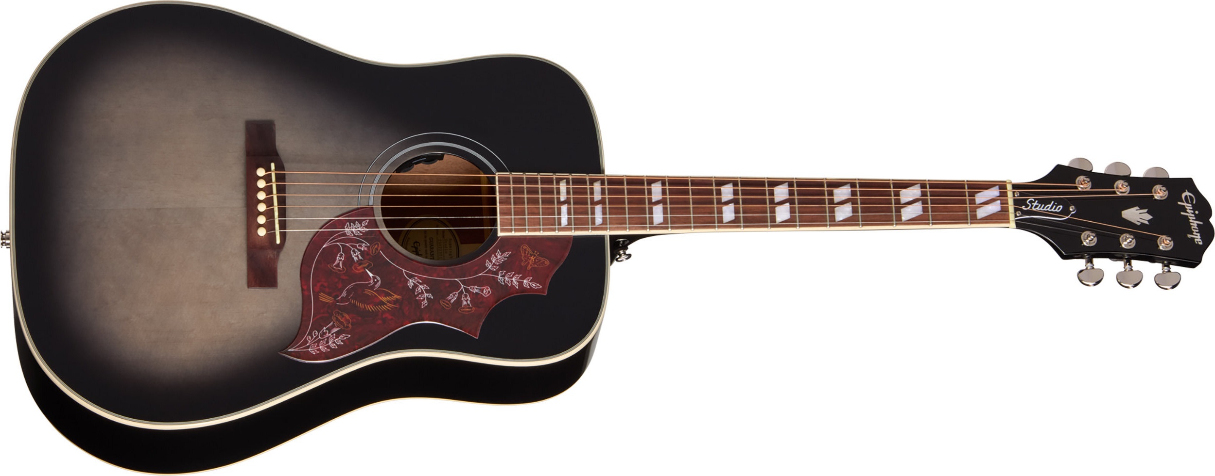 Epiphone Hummingbird Studio Translucent Ebony Burst