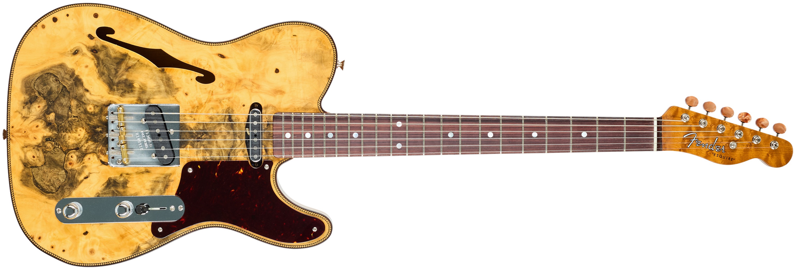 Fender Custom Shop Artisan Buckeye Double Esquire NOS RW Aged Natural