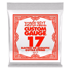 Ernie Ball 1019 Plain Steel Single .017 - Saite für E-Gitarre/akustische Gitarre