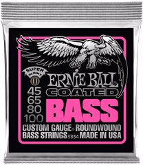 Ernie Ball 3834 Super Slinky Coated Electric Bass 45-100 - Basssaiten
