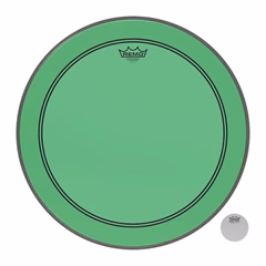 Remo 20" Powerstroke 3 Colortone Green - Fell für Basstrommel