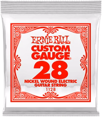Ernie Ball 1130 Nickel Wound Single .028 - Saite für E-Gitarre