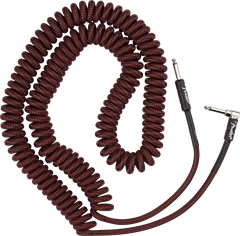 Fender Professional 30' Coil Cable Red Tweed - Instrumentenkabel