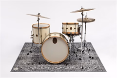 DRUMnBASE Vintage Persian Drum Mat 185 Grey - Schlagzeug-Teppich 