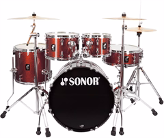 Sonor AQX Stage Set Red Moon Sparkle - Schlagzeug mit Becken
