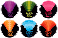 Ernie Ball Colors of Rock'N'Roll 1" Assorted Buttons 6pk    - Abzeichen